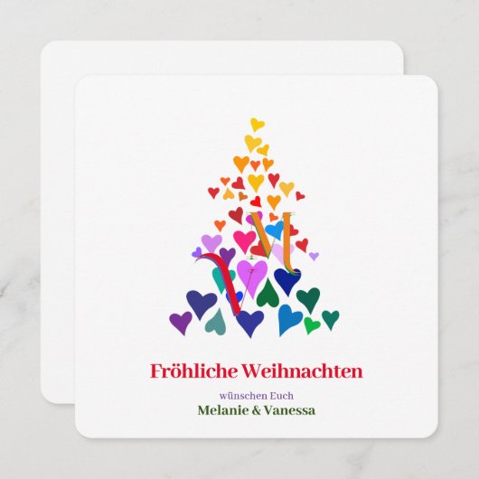 Minimalistische Gay Kerstmis (Voorkant / Achterkant)