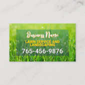 Minimalistische gazonverzorging en landschapsarchi visitekaartje (Voorkant)
