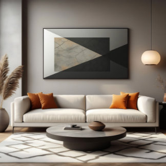 Minimalistische Gebarsten Beton Industrieel Poster