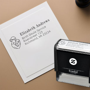 Minimalistische Geboorte Doula Logo Zelfinktende Stempel