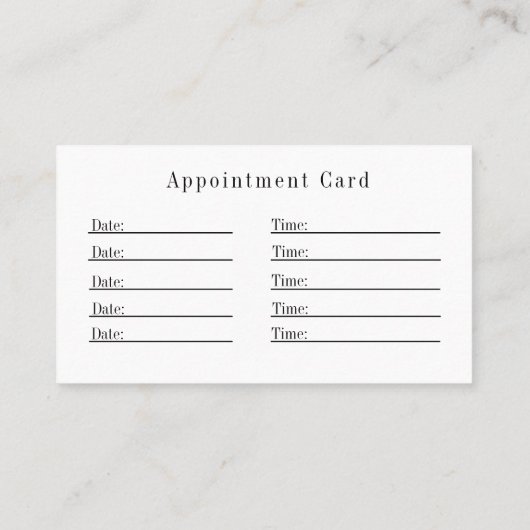 Minimalistische Geboorte Doula Logo - Zwangerschap Afsprakenkaartje (Achterkant)