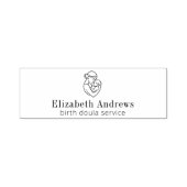 Minimalistische Geboorte Doula Logo - Zwangerschap Zelfinktende Stempel (Design)