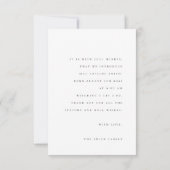 minimalistische geboorteaankondiging na kaart (Achterkant)