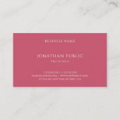 Minimalistische Geel Bruin Rood Moderne Eenvoudige Visitekaartje (Achterkant)