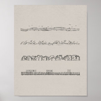 Minimalistische gelijkenis van de zaaier - Mattheü Poster