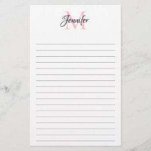Minimalistische Gelinieerde Gepersonaliseerde Mono Flyer