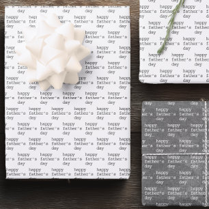 Minimalistische Gelukkige Vaderdag  Inpakpapier Vel