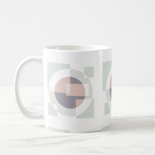 Minimalistische geometrie koffiemok