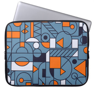 Minimalistische geometrie: Retro Abstract Poster Laptop Sleeve