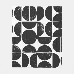 Minimalistische geometrie: Scandinavische halve ci Fleece Deken