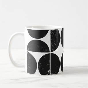 Minimalistische geometrie: Scandinavische halve ci Koffiemok