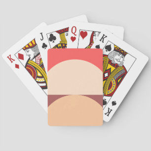Minimalistische geometrische Abstracte kunst Pokerkaarten