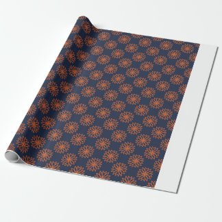 Minimalistische geometrische bloempatroon cadeaupapier