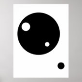 Minimalistische geometrische cirkels kunst | Moder Poster (Voorkant)