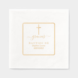 Minimalistische geometrische gouden echte Folie do Folie Servetten