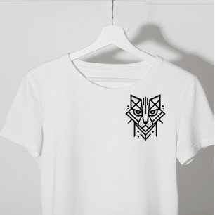minimalistische geometrische handeling t-shirt