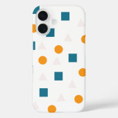 Minimalistische geometrische patroon iPhone Case (Achterkant)