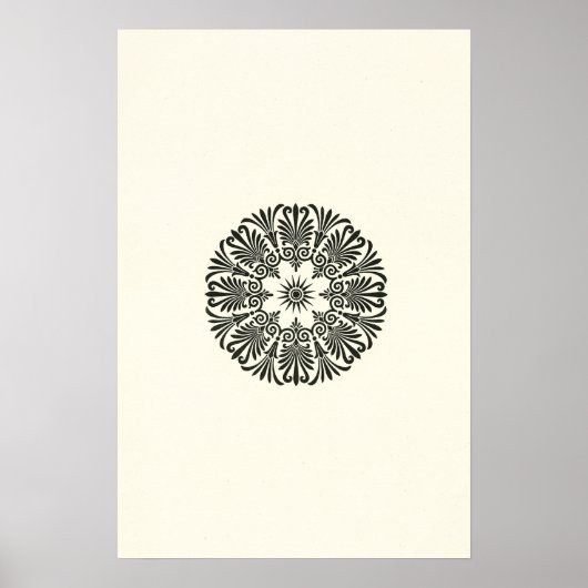 Minimalistische geometrische schetskunst poster (Voorkant)