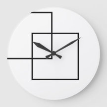 Minimalistische geometrische vierkanten rond
