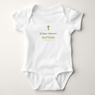 Minimalistische Gepersonaliseerd orthodoxe Christe Romper
