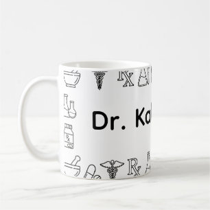 Minimalistische Gepersonaliseerde Apotheker Mok