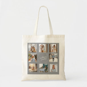 Minimalistische Gepersonaliseerde Familie Foto Sti Tote Bag