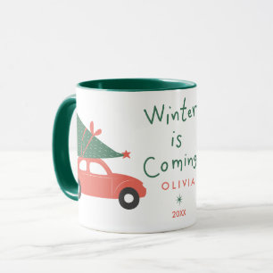 Minimalistische gepersonaliseerde koffiemok met ei mok