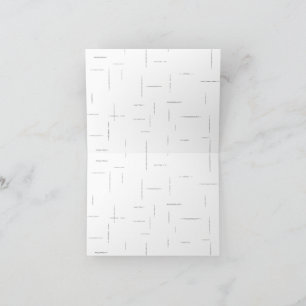 Minimalistische gepersonaliseerde mapset bedankkaart