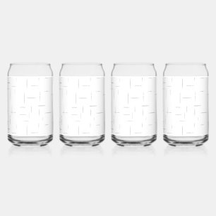 Minimalistische gepersonaliseerde mapset blikvorm glas