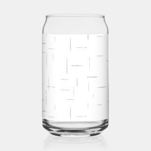 Minimalistische gepersonaliseerde mapset blikvorm glas