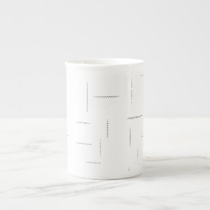 Minimalistische gepersonaliseerde mapset porselein kop