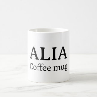 Minimalistische gepersonaliseerde naam koffiemok