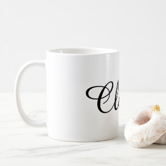Minimalistische Gepersonaliseerde Naam Koffiemok
