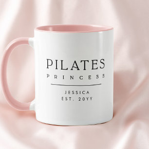 Minimalistische Gepersonaliseerde Roze Pilates Pri Mok