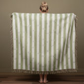 Minimalistische Gestreepte Moderne Jacquard Custom Deken