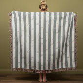 Minimalistische Gestreepte Moderne Jacquard Custom Deken