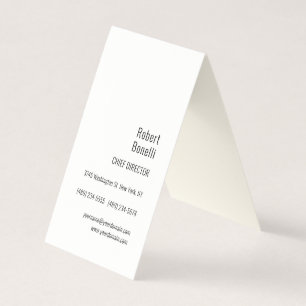 Minimalistische Gewone Handtekening Crème Modern Visitekaartjes
