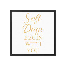 Minimalistische gezellige quote poster – “Zachte d