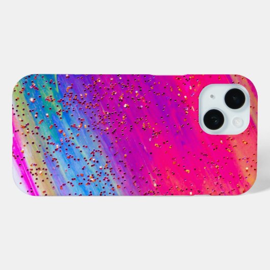 minimalistische glitter Case-Mate iPhone case (Achterkant (horizontaal))