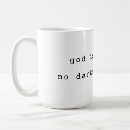 Minimalistische God is Licht Koffiemok