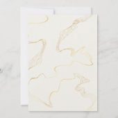 Minimalistische Gold Foil Bewaar de datum | elegan Kaart (Achterkant)