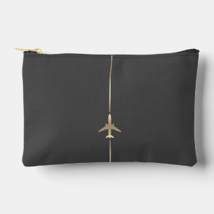 Minimalistische Gold Jet Small Travel Pouch Pilot  Etui