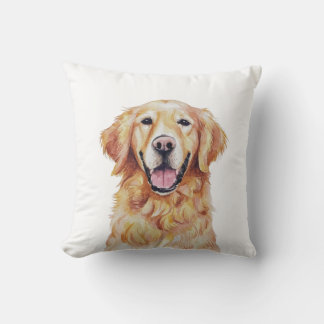 Minimalistische Golden Retriever Hond Geïnspireerd Kussen