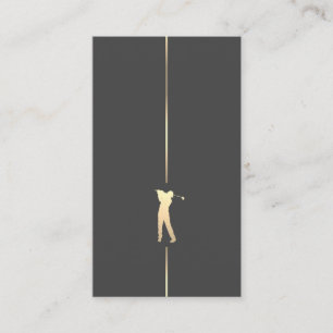 Minimalistische Golfspeler Visitekaartje
