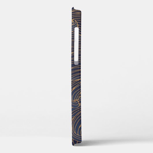 Minimalistische golven, berglijnkunst. Case-Mate iPhone case (Achterkant / Links)