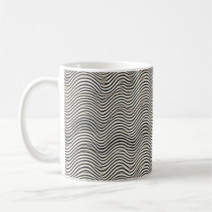 Minimalistische golven koffie Mok