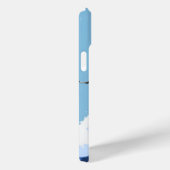 Minimalistische golven stijgende meeuw Apple iPhon Case-Mate iPhone Case (Achterkant / Rechts)