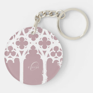 Minimalistische Gotische Elegante Typografie Bleek Sleutelhanger