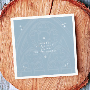 Minimalistische Gotische Winter Sprookje Kerstmis Servet