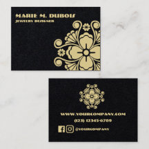 Minimalistische Gouden Bloem